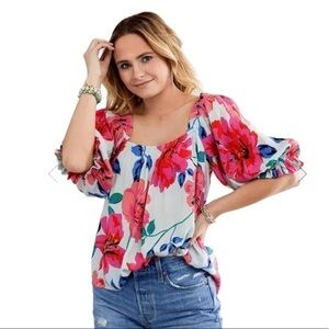 Billabong Perfectly Puff Floral Woven Top